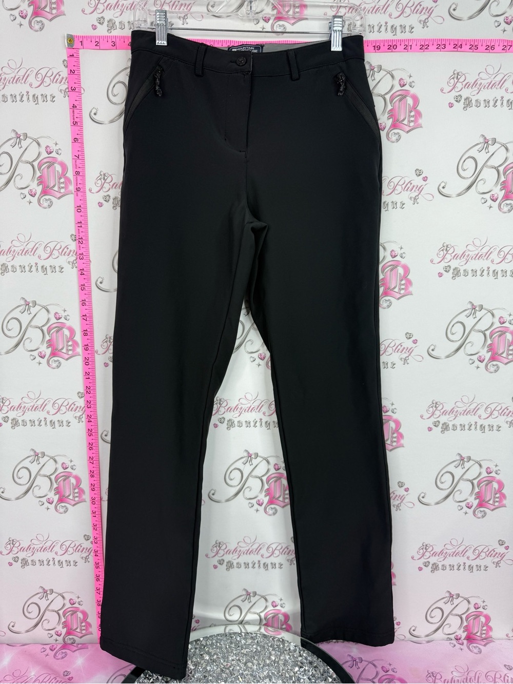 Mountain equipment warehouse pants Black Straight Leg Zip-Pocket Pants